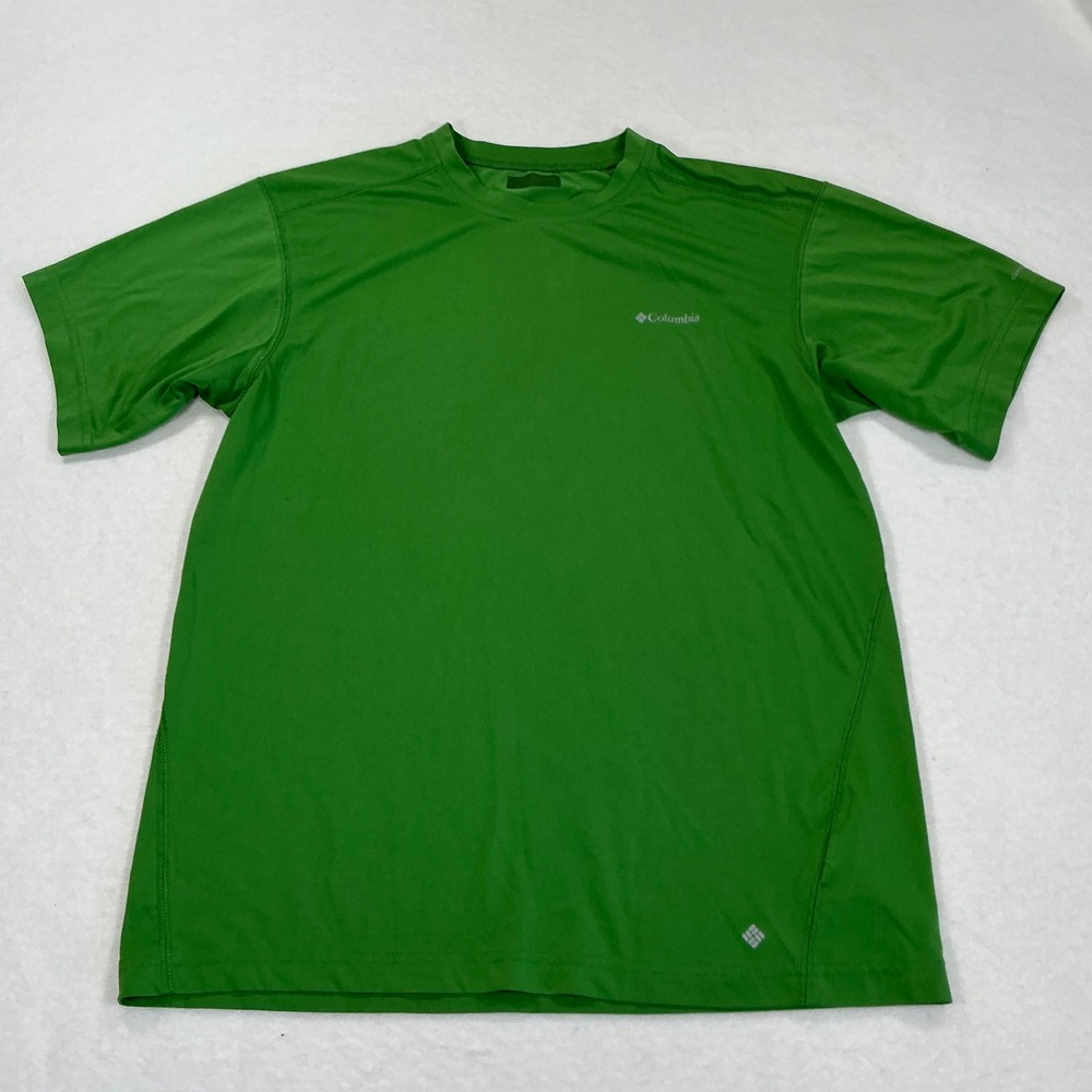 Columbia Mens Omni-Wick Short Sleeve Performance T-Shirt Green AM6201 Large